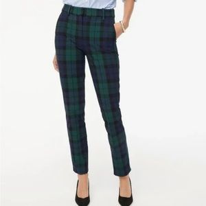 J Crew Ruby Full Length Pant in Blackwatch Plaid Size 4